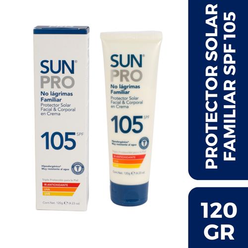 Bloqueador Sun Pro Familiar Spf105 X120 Gr