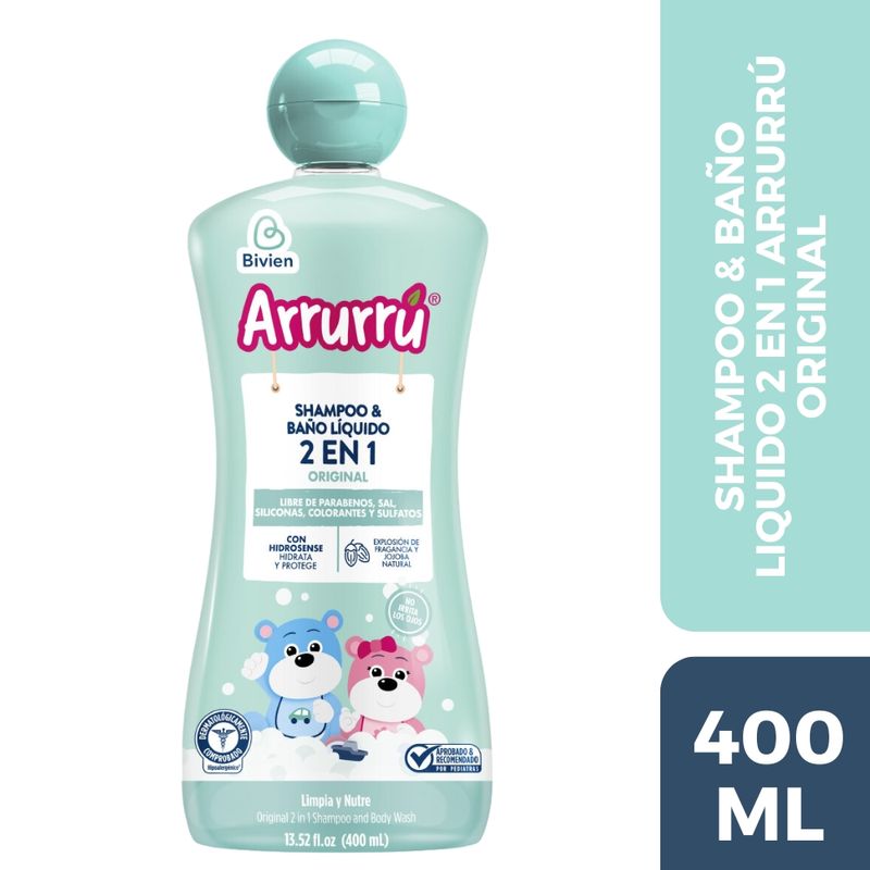 Shampoo-y-Baño-liquido-2-en-1-Original-arrurru-X400mL