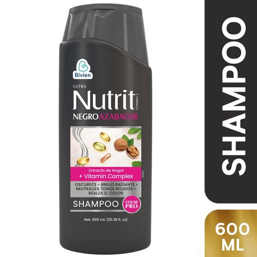 Shampoo NUTRIT negro Azabache X 600ml