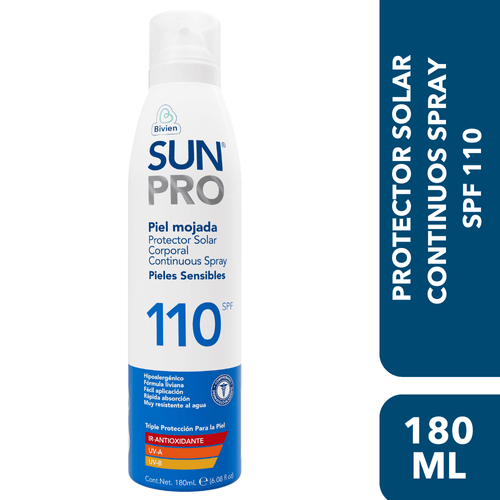 Protector Solar Sunpro Continuous Spf 110 X 180 Ml