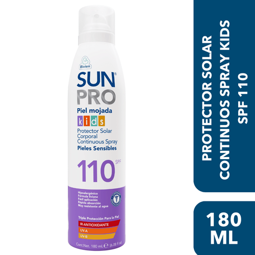 Protector Solar Sunpro Continuous Kids Spf 110 X 180ml