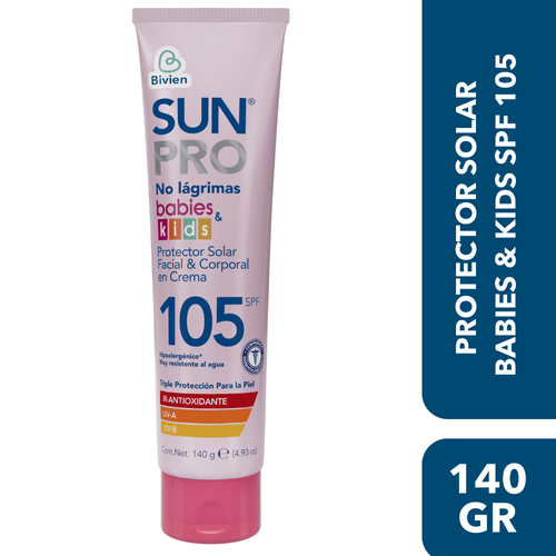 Bloqueador Sun Pro Babies Kids Spf105 X140 Gr