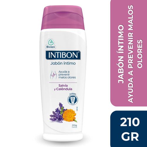 Jabón íntimo INTIBON salvia y caléndula x 210gr