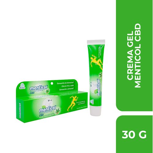 Crema Gel Corporal MENTICOL con cannabis y CBD - 30g